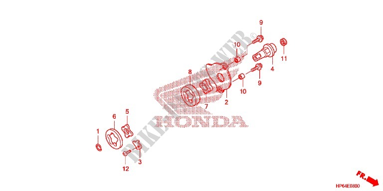 POMPE A HUILE pour Honda TRX 700 XX 2009