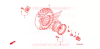 ROUE ARRIERE pour Honda FOURTRAX 420 RANCHER 4X4 Manual Shift CAMO 2009