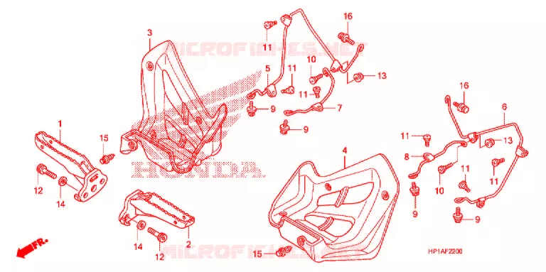 REPOSE PIED Honda ATV 450 FOURTRAX 2009  TRX450ER9