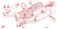 SILENCIEUX D'ECHAPPEMENT pour Honda FOURTRAX 500 FOREMAN 4X4 Power Steering, CAMO 2009