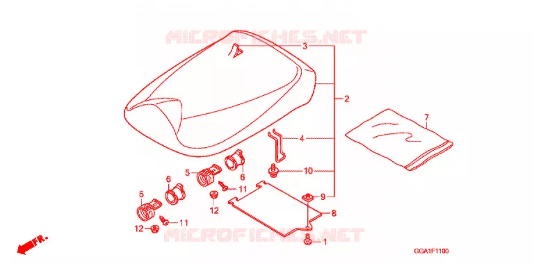SELLE Honda SCOOTER 50 ZOOMER 2017  NPS50B