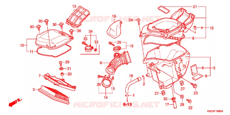 FILTRE A AIR Honda MOTO 150 NX 2012  NXR150ESDB