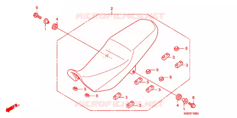 SELLE Honda MOTO 150 NX 2011  NXR150ESDB