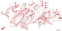 GARDE BOUE ARRIERE pour Honda NXR 150 BROS Electric Start 2011