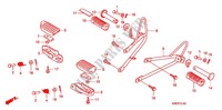 REPOSE PIED pour Honda NXR 150 BROS Electric Start 2011