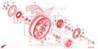 ROUE ARRIERE pour Honda CB 500 F ABS 2015