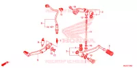 PEDALE pour Honda CB 500 F ABS 2015