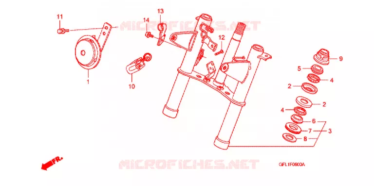 FOURCHE Honda MOTO 50 MONKEY 2013  Z50JC_M