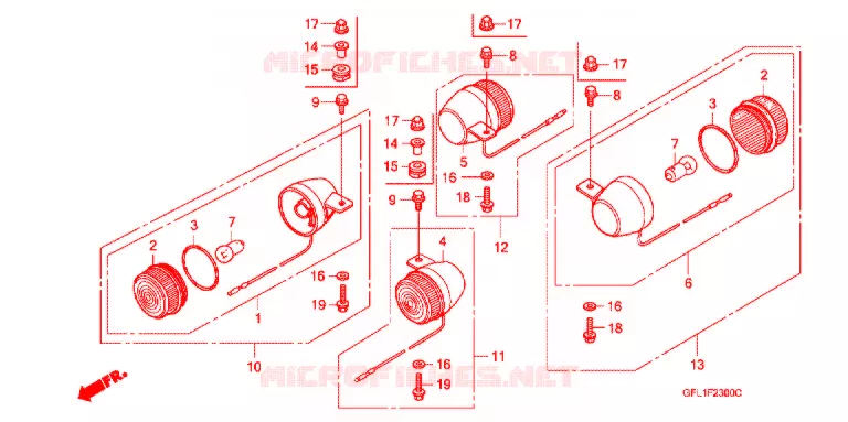 CLIGNOTANT Honda MOTO 50 MONKEY 2012  Z50JC_M