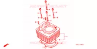CYLINDRE pour Honda XR 250 Without speed warning light 1999