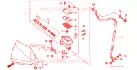 MAITRE CYLINDRE DE FREIN AVANT pour Honda XR 250 Without speed warning light 1999
