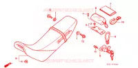 SELLE pour Honda XR 250 Without speed warning light 1999