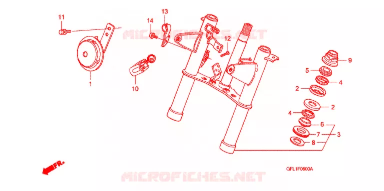 FOURCHE Honda MOTO 50 MONKEY 2007  Z50J7_M