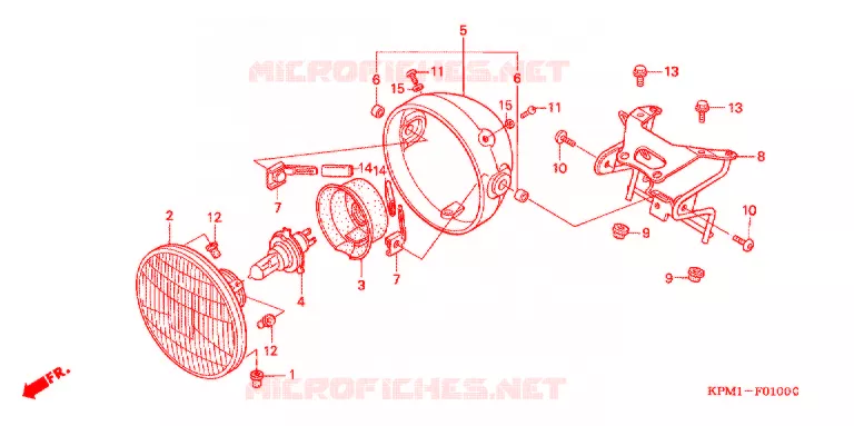 PHARE Honda MOTO 223 FTR 2002  FTR2232