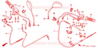 LEVIER DE GUIDON   CABLE   COMMODO pour Honda RUCKUS 50 2003