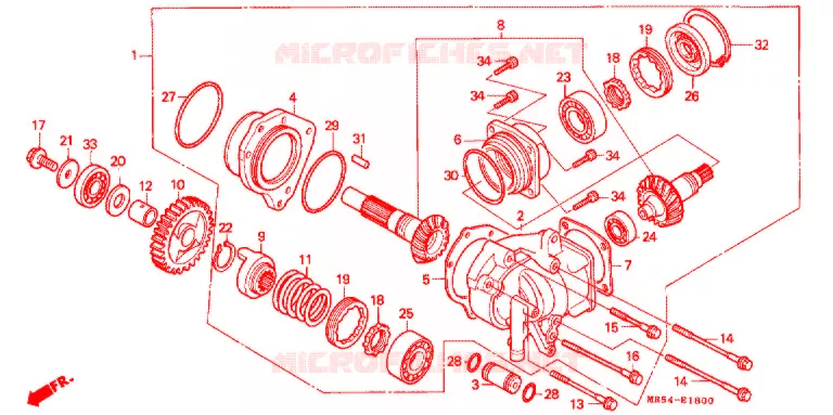 COUPLE CONIQUE Honda MOTO 800 PC800 1996  PC800T