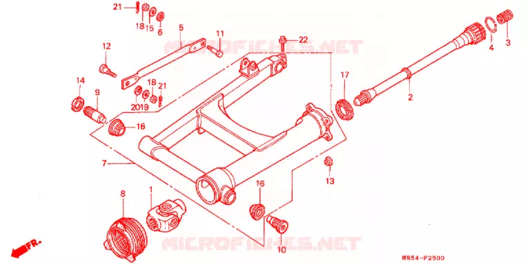 BRAS OSCILLANT Honda MOTO 800 PC800 1996  PC800T