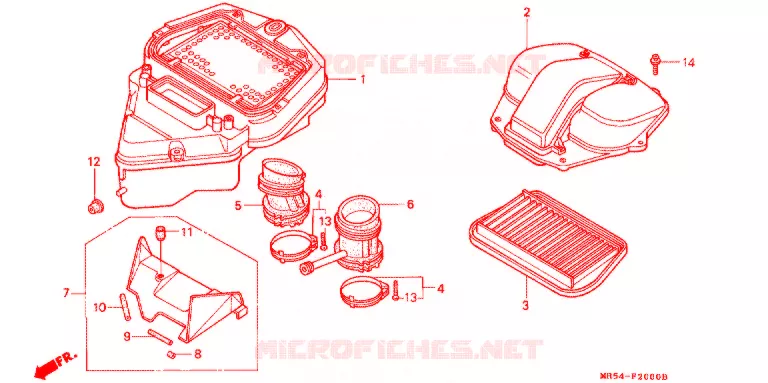 FILTRE A AIR Honda MOTO 800 PC800 1996  PC800T