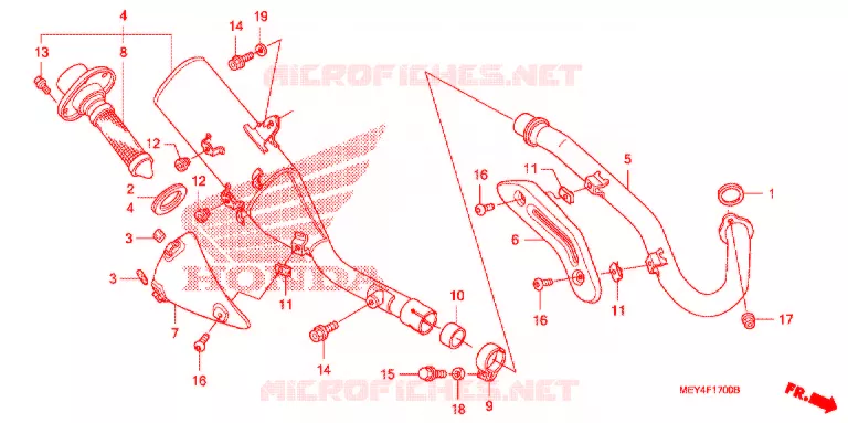 SILENCIEUX D'ECHAPPEMENT Honda MOTO 450 CRF 2006  CRF450X6