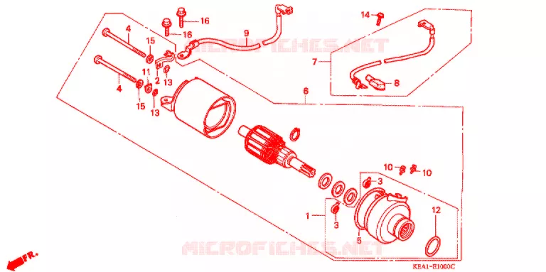 DEMARREUR Honda MOTO 250 HORNET 2000  CB250FY