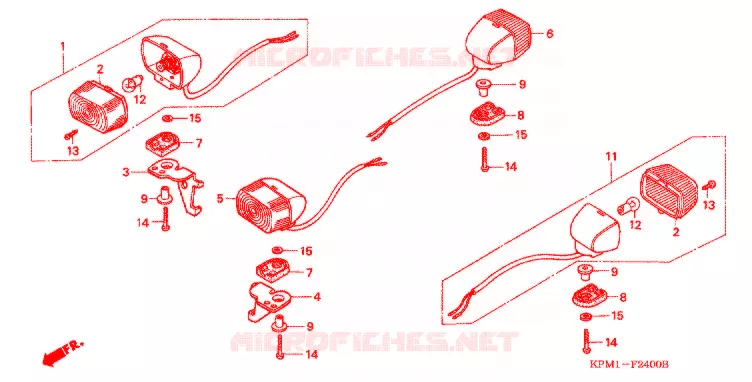 CLIGNOTANT Honda MOTO 223 FTR 2003  FTR2233