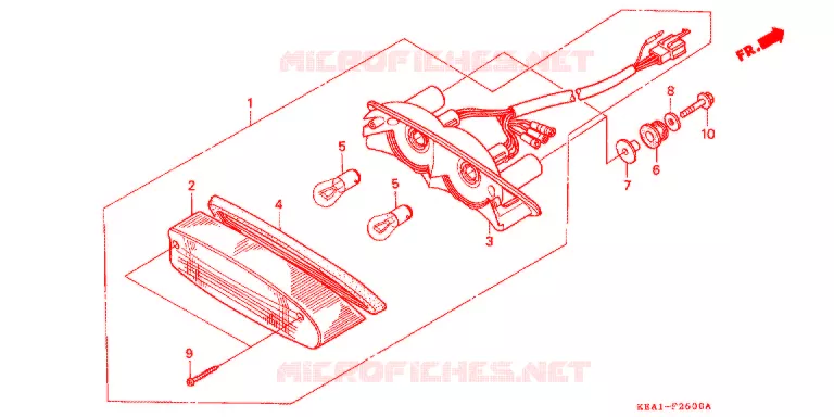 FEU ARRIERE Honda MOTO 250 HORNET 2006  CB250F6