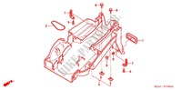 GARDE BOUE ARRIERE pour Honda CB 250 HORNET SPEED WARNING LIMIT 1999