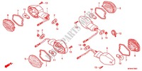 CLIGNOTANT pour Honda CB 400 SUPER FOUR ABS VTEC REVO Color Order Plan Wheel Color 2011