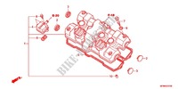 COUVRE CULASSE pour Honda CB 400 SUPER FOUR ABS VTEC REVO Two-tone main color 2011