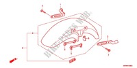 GARDE BOUE AVANT pour Honda CB 400 SUPER FOUR ABS VTEC REVO Color Order Plan Wheel Color 2011