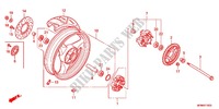 ROUE ARRIERE pour Honda CB 400 SUPER FOUR ABS VTEC REVO Color Order Plan Wheel Color 2011