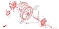 ROUE AVANT pour Honda CB 400 SUPER FOUR ABS VTEC REVO Color Order Plan Wheel Color 2011