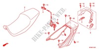 SELLE   CARENAGE ARRIERE pour Honda CB 400 SUPER FOUR ABS VTEC REVO Two-tone main color 2011