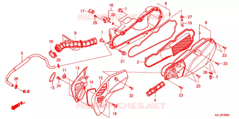 FILTRE A AIR Honda SCOOTER 110 VISION 2012  NSC110MPDC