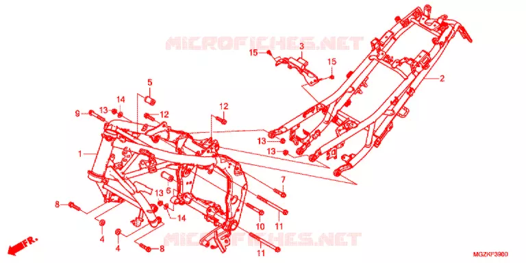 CADRE Honda MOTO 400 CB 2013  CB400FD