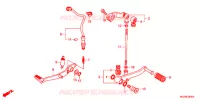 PEDALE pour Honda CB 400 X ABS 2015