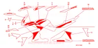 MARQUE/RAYURE  pour Honda CBR 125 2007