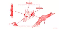 AUTOCOLLANTS (ACC110SCC) pour Honda ANC 110 ICON 2012