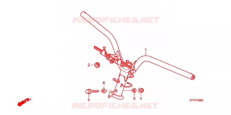 GUIDON Honda SCOOTER 110 SCOOPY 2010  ACD110CSB