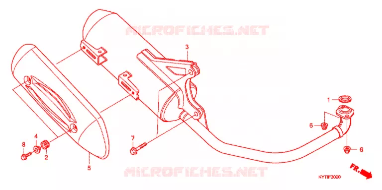 SILENCIEUX D'ECHAPPEMENT Honda SCOOTER 110 SCOOPY 2010  ACD110CSB