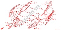 CARENAGE ARRIERE (AFP110MCSB/C/D/AFP110KCSB) pour Honda WAVE DASH 110, Kick start 2011