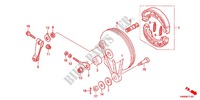 FLASQUE   MACHOIRES DE FREIN ARRIERE pour Honda WAVE DASH 110, Kick start 2011