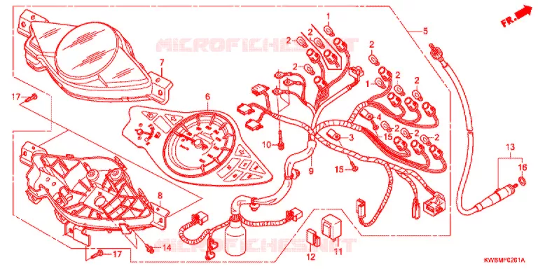 COMPTEUR (2) Honda MOTO 110 WAVE 2013  AFP110MCSE