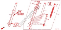 FOURCHE pour Honda WAVE 110 S, Kick start 2013