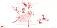 LEVIER DE GUIDON   CABLE   COMMODO pour Honda WAVE 110 S, Kick start 2013