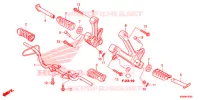 REPOSE PIED pour Honda WAVE 110 S, Kick start 2013