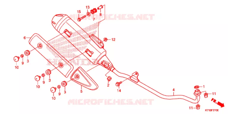 SILENCIEUX D'ECHAPPEMENT Honda MOTO 110 WAVE 2017  AFS110MDG