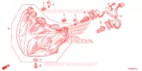 PHARE (AFS125MSD/MCSD,E/MCRD,E) pour Honda FUTURE 125 Casted wheels, Rear brake disk 2012