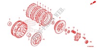 EMBRAYAGE pour Honda FUTURE 125 Casted wheels, Rear brake disk 2013