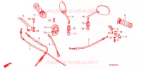 LEVIER DE GUIDON   CABLE   COMMODO (ANF100DR/SR/MSR) pour Honda WAVE 100 DR 2007